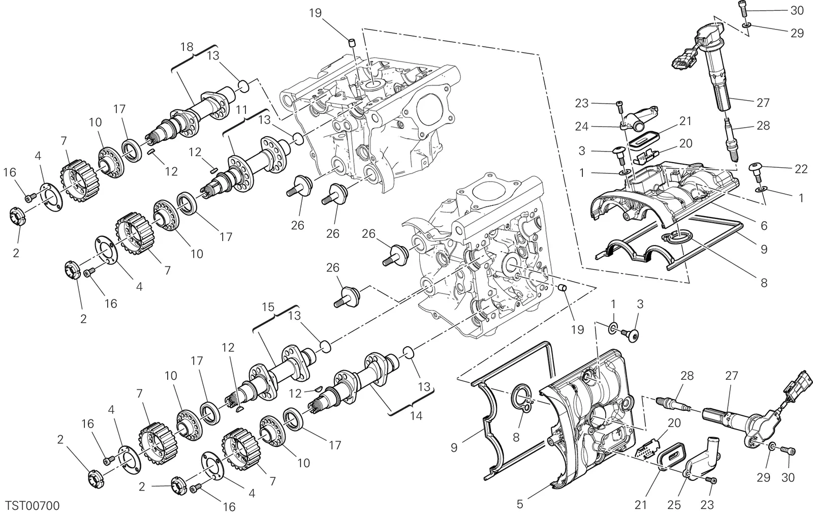 CYLINDER CABEÇOTE : DISTRIBUIÇÃO SYSTEM