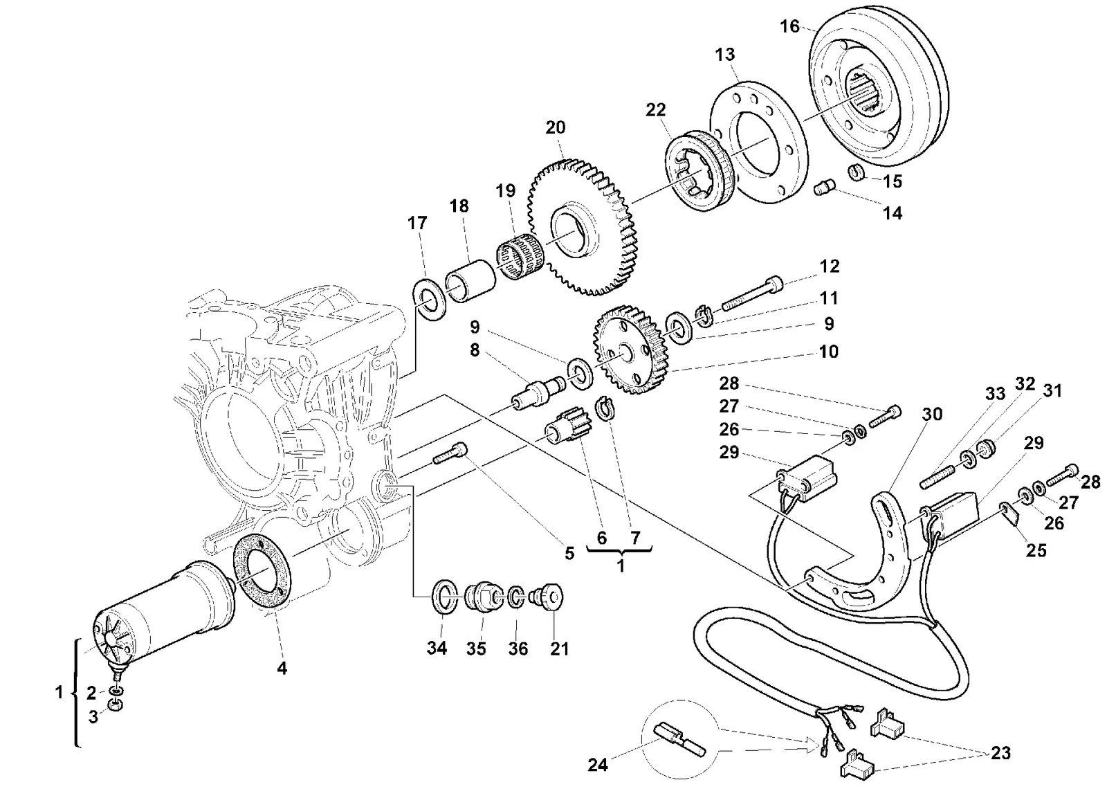 GERADOR - MOTOR DE PARTIDA