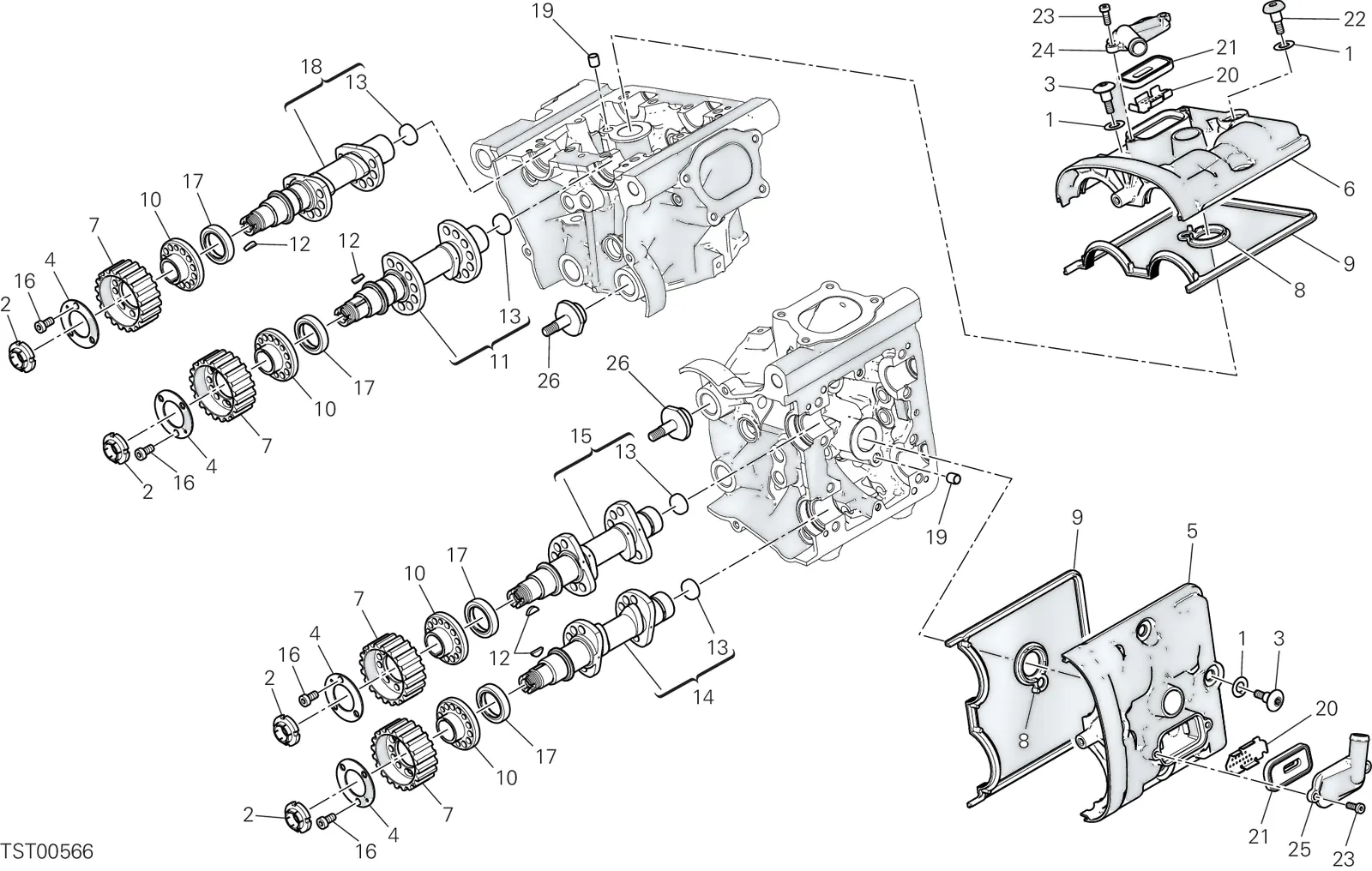 CYLINDER CABEÇOTE : DISTRIBUIÇÃO SYSTEM