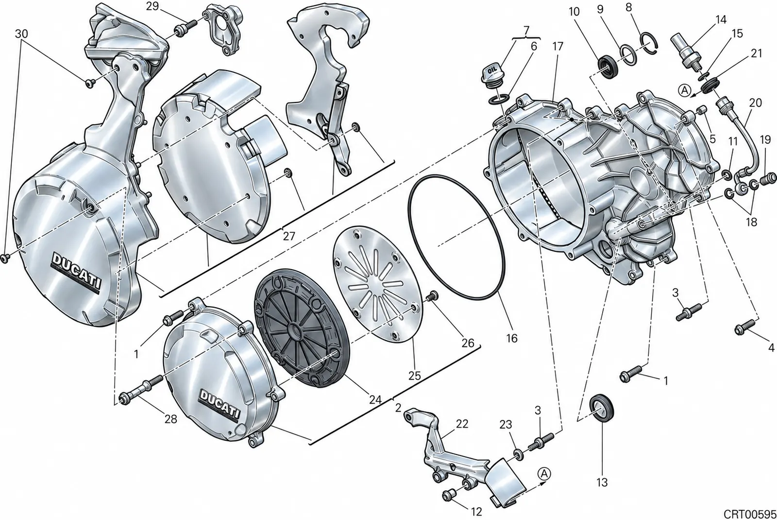 CLUTCH-SIDE CRANKCASE TAMPA (JAP)