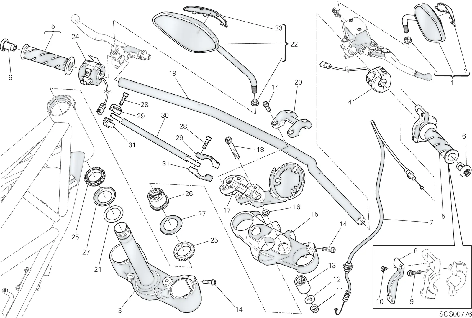HANDLEBAR AND CONTROLS
