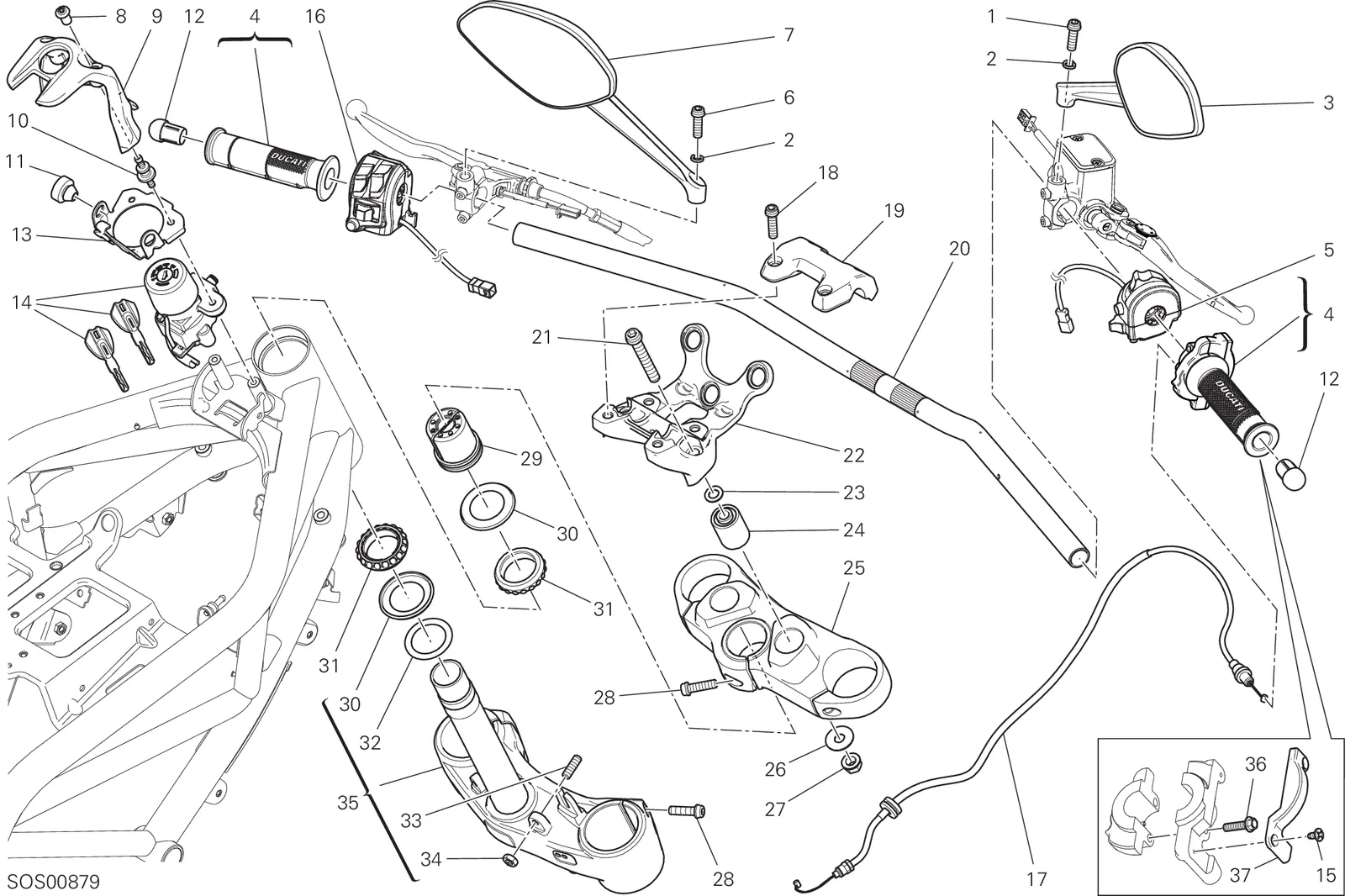 HANDLEBAR AND CONTROLS