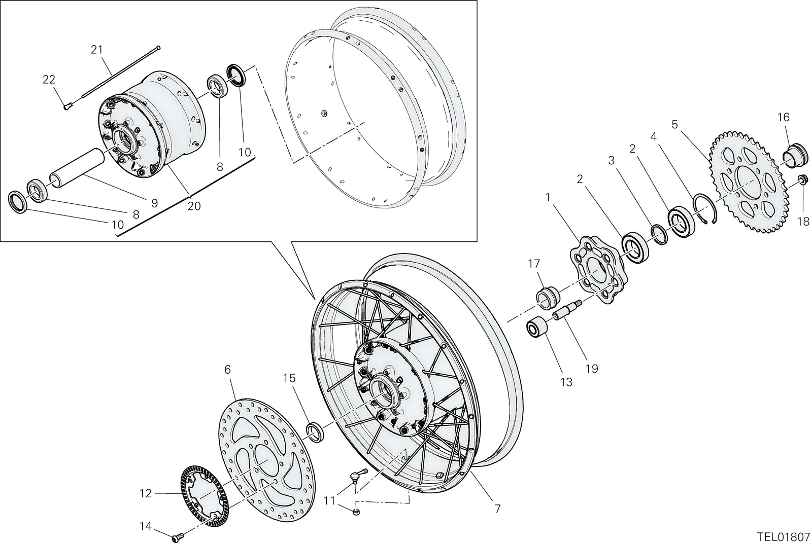 RODA TRASEIRA