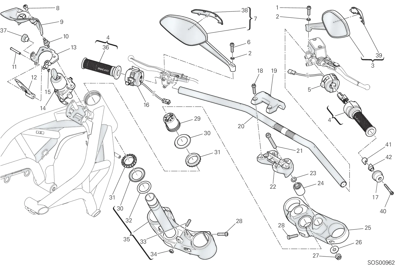 HANDLEBAR AND CONTROLS