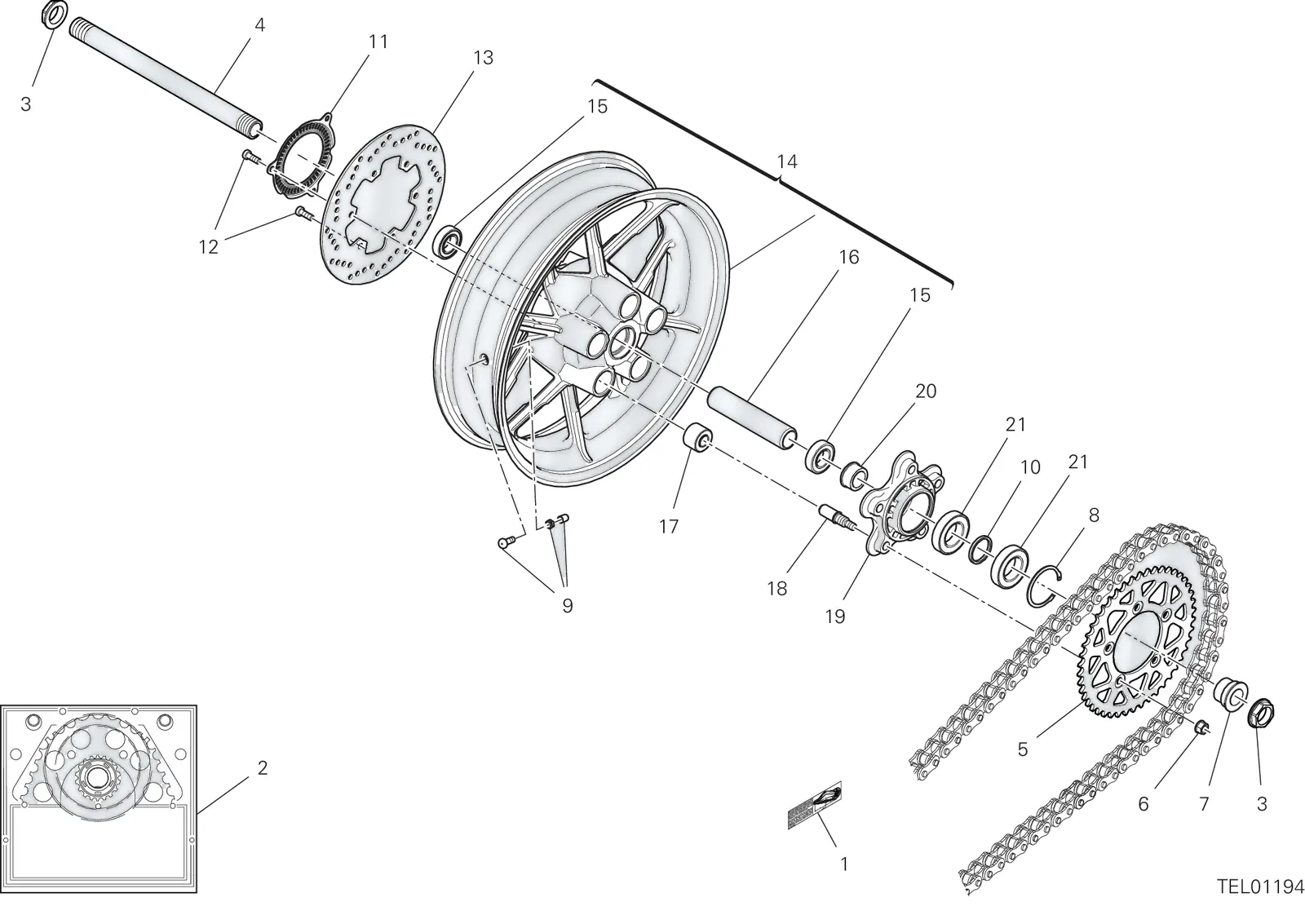 RODA TRASEIRA