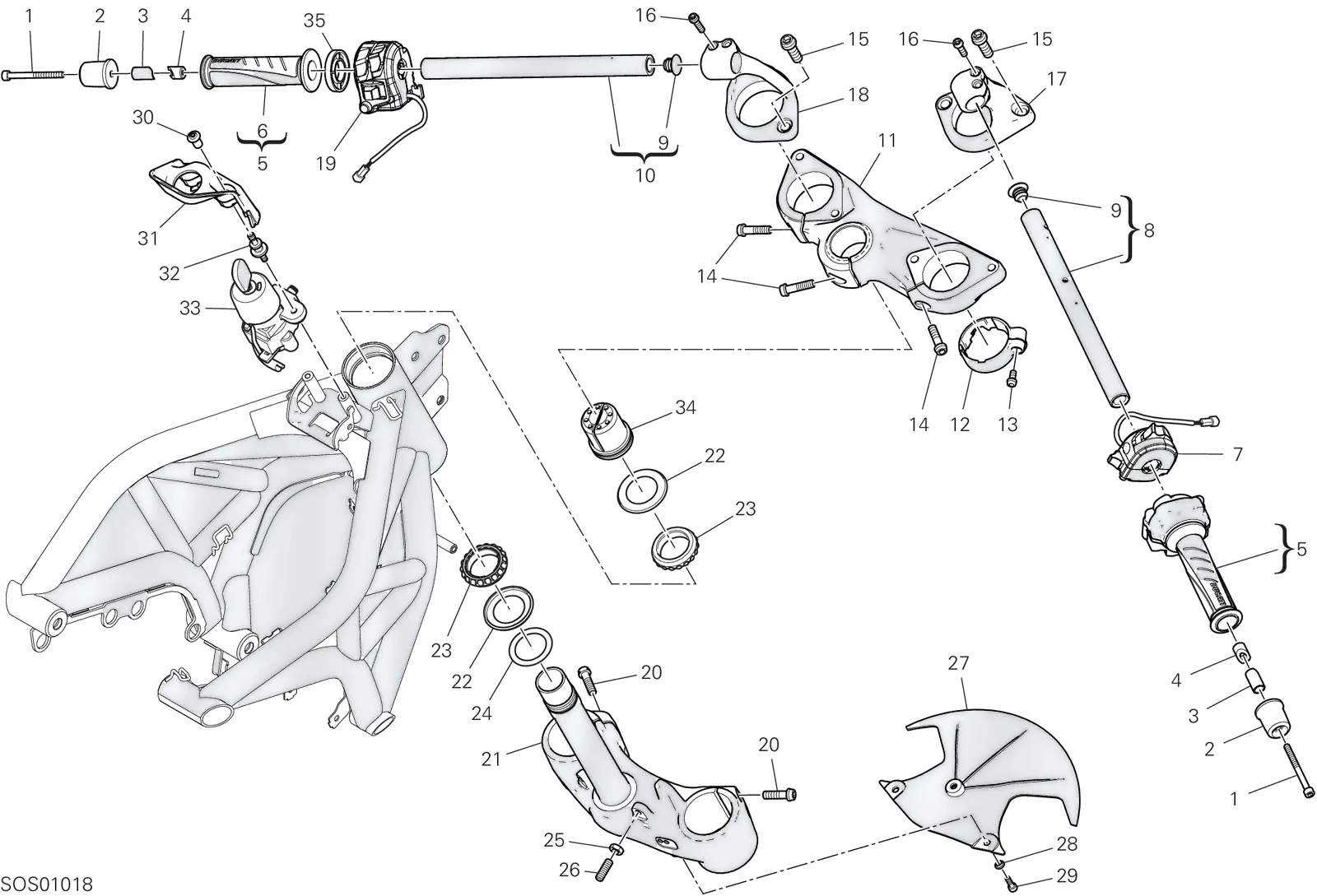 HANDLEBAR AND CONTROLS