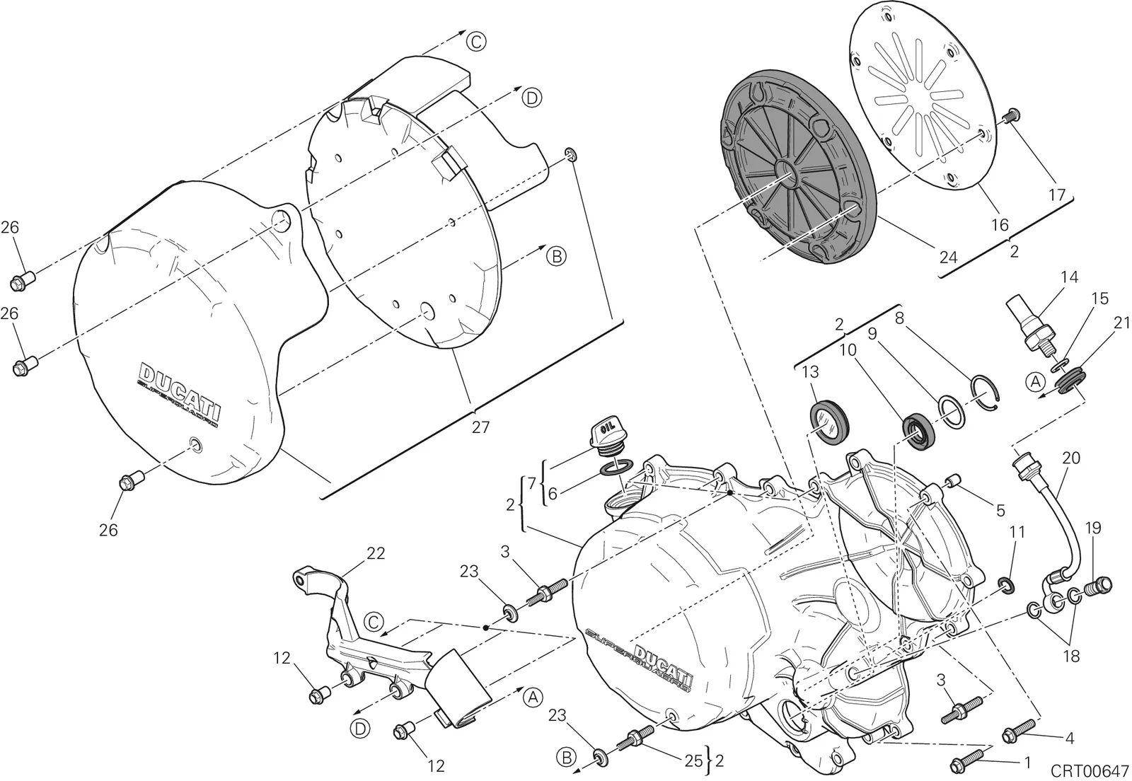 CLUTCH-SIDE CRANKCASE TAMPA (JAP)