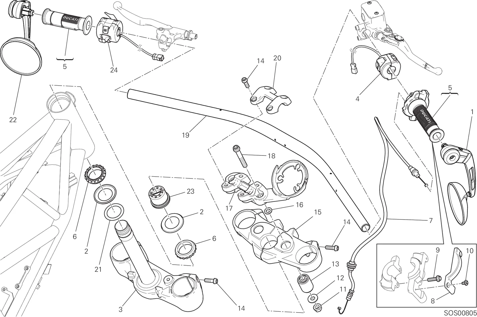 HANDLEBAR AND CONTROLS